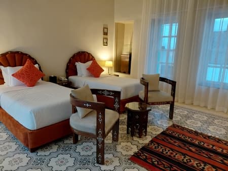فندق الدالية القديمة - غرفة مزدوجة سريرين